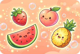 Bright Fruit-Themed Visuals